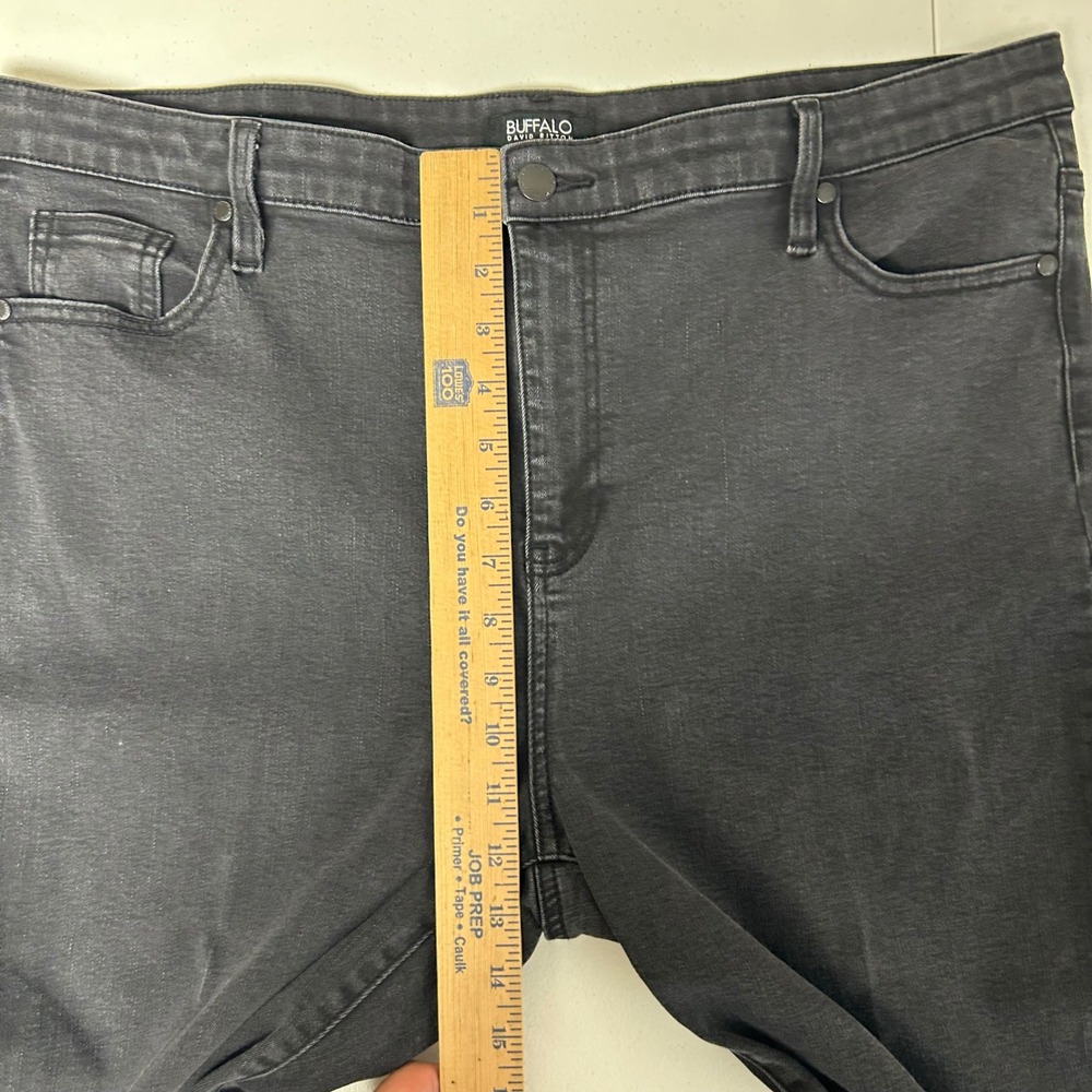 Buffalo David Bitton Mollie Skinny Jeans Womens 16/36 Black High Rise Stretch - Picture 8 of 11